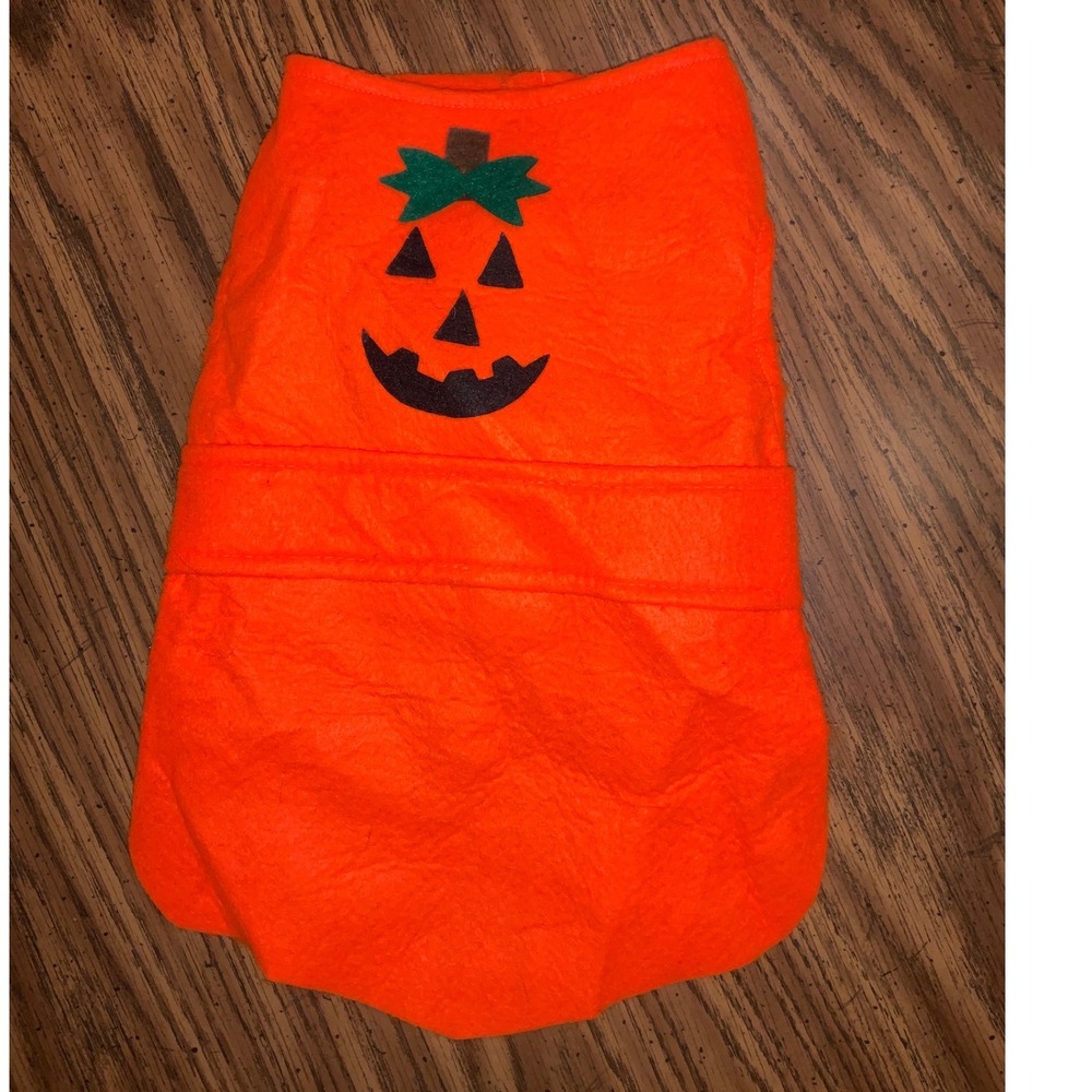 Halloween Pumpkin Costume Pet Dog Cat‎ Clothes Orange Medium